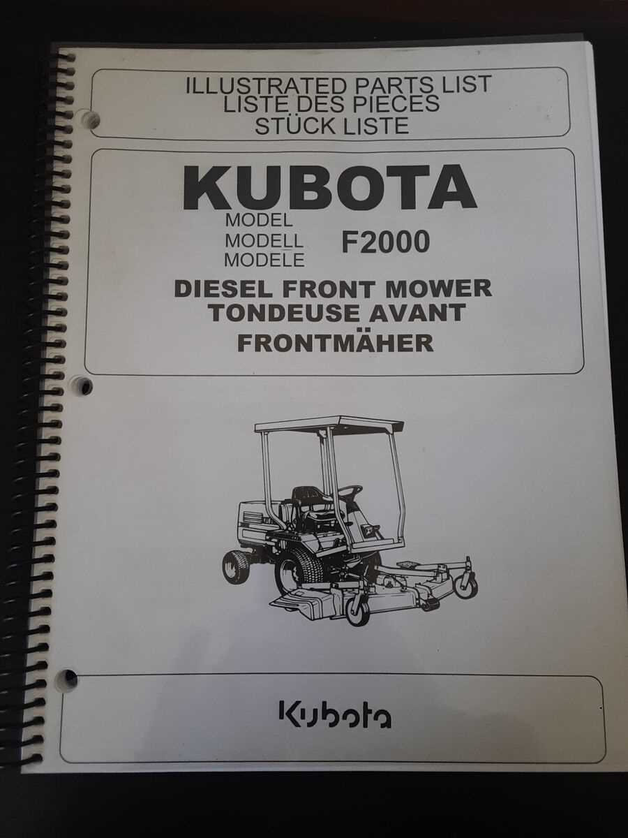 kubota f2560 parts diagram