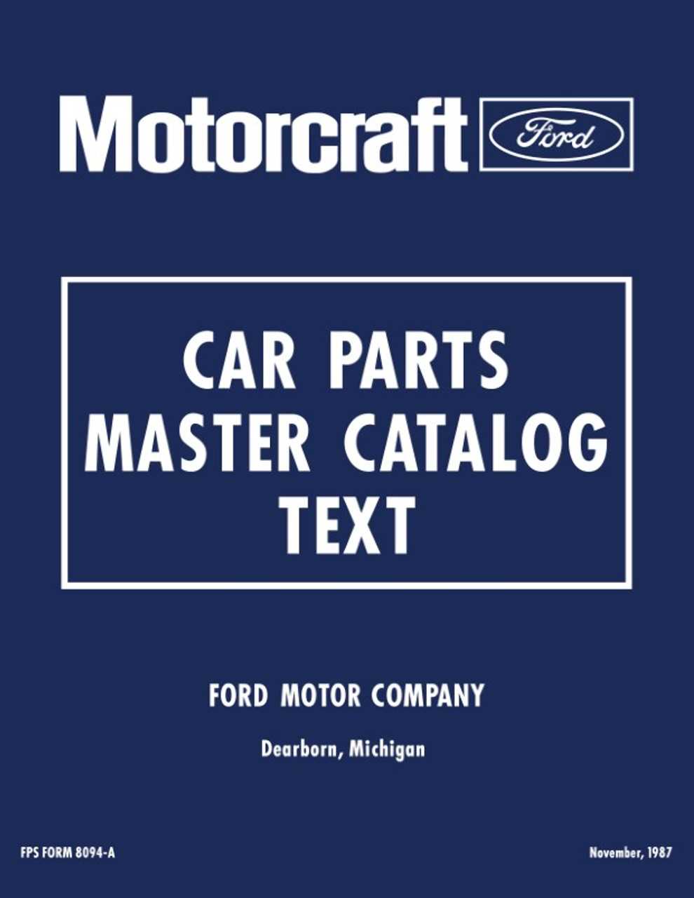 ford parts catalog with diagrams