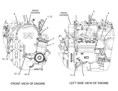 cat c15 engine parts diagram