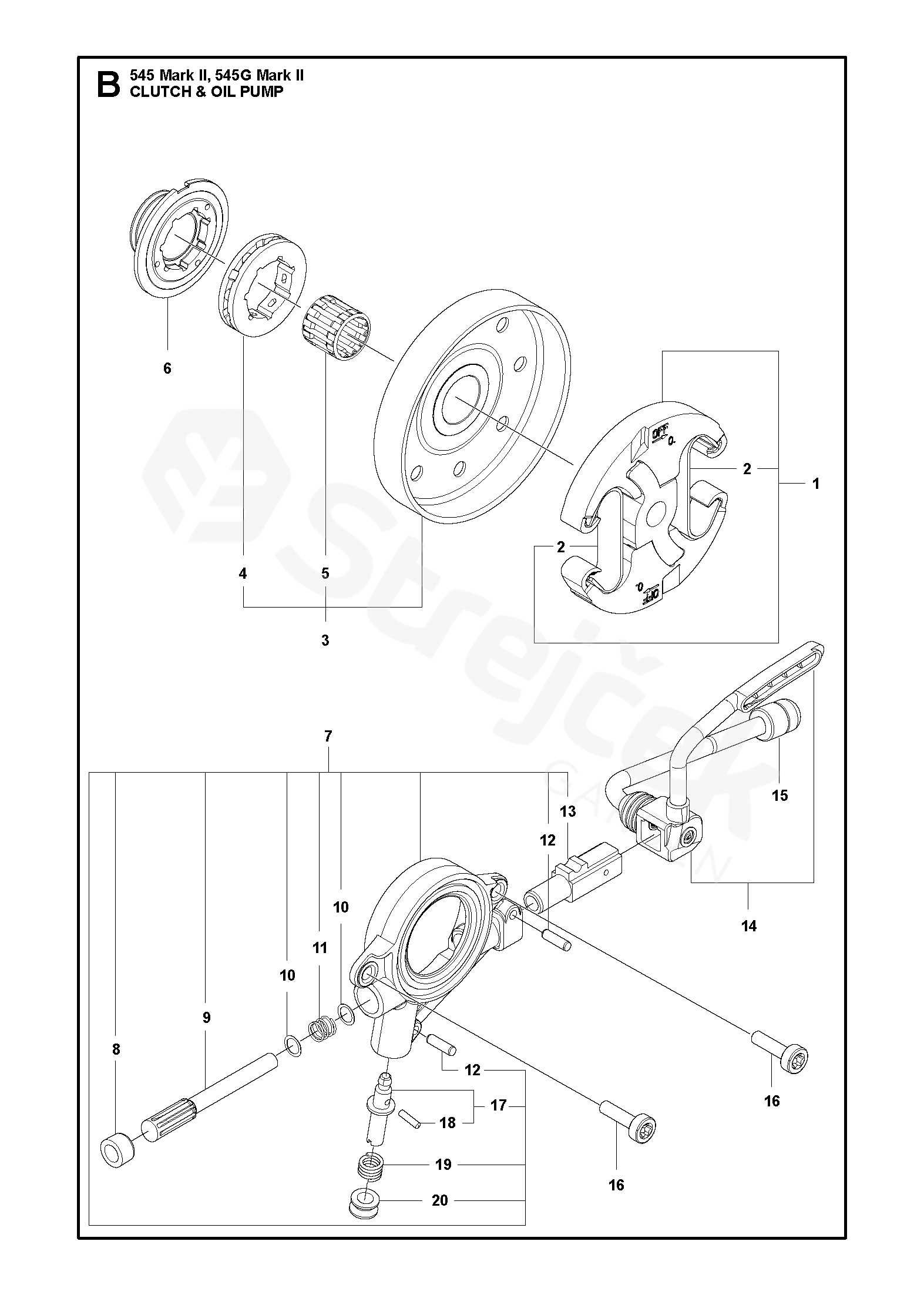 husqvarna 545 parts diagram