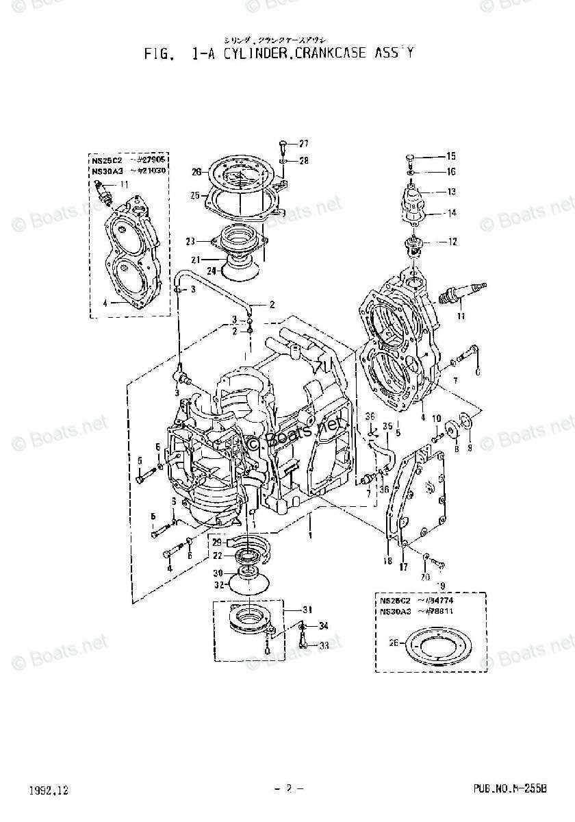 nissan outboard parts diagram