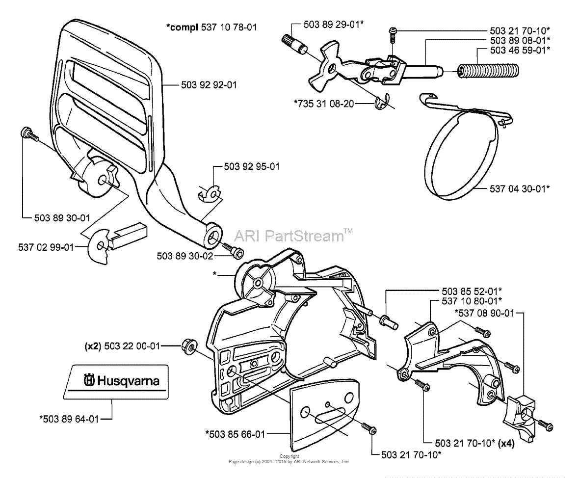 chain parts diagram