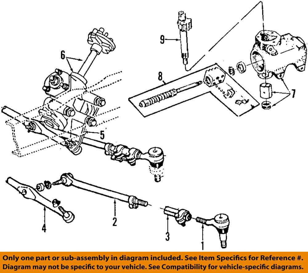 ford f350 steering parts diagram