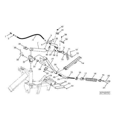 john deere 265 mower deck parts diagram