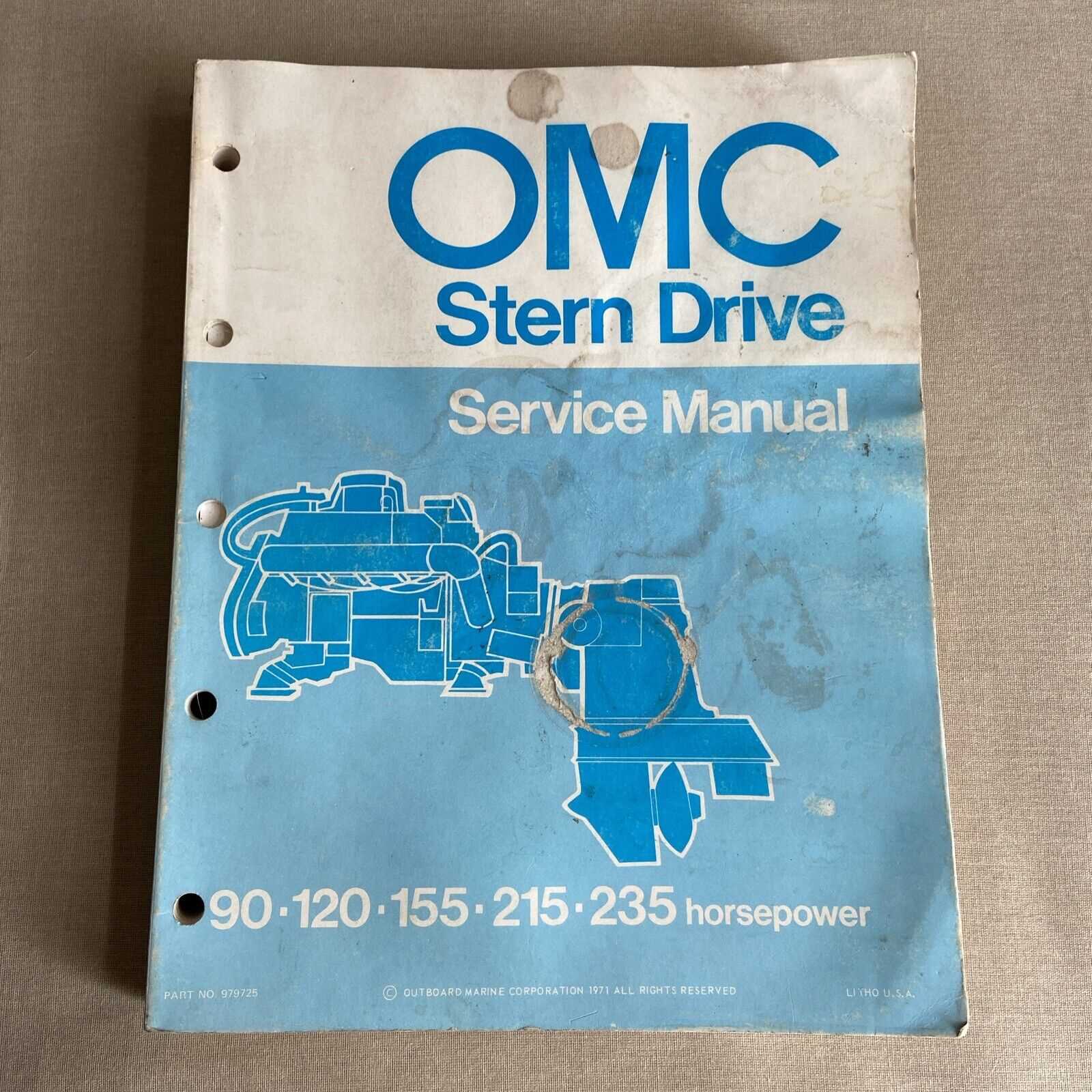 omc sterndrive parts diagram