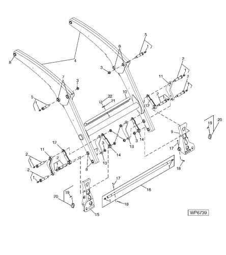 john deere 300 loader parts diagram