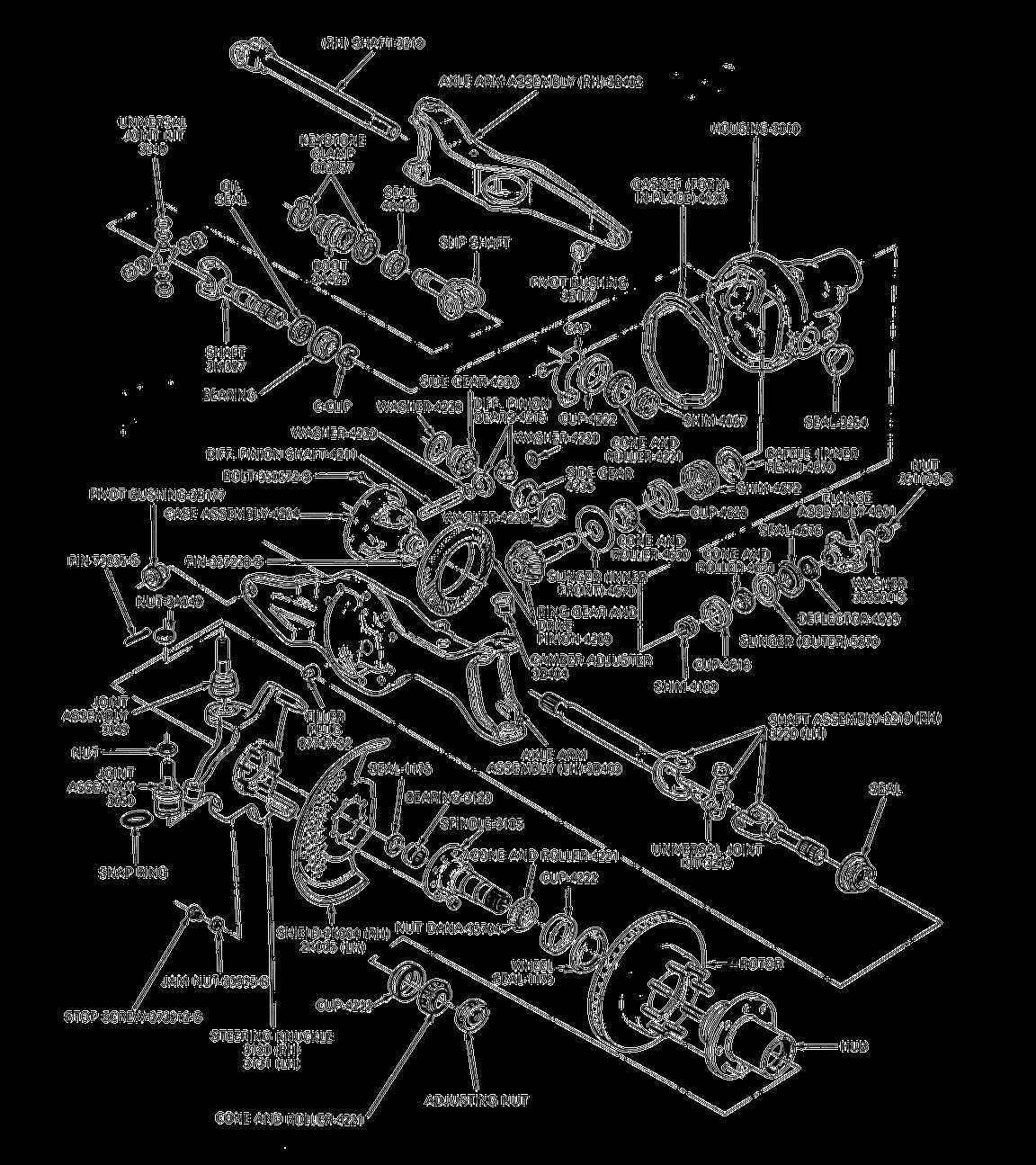 dana 50 parts diagram