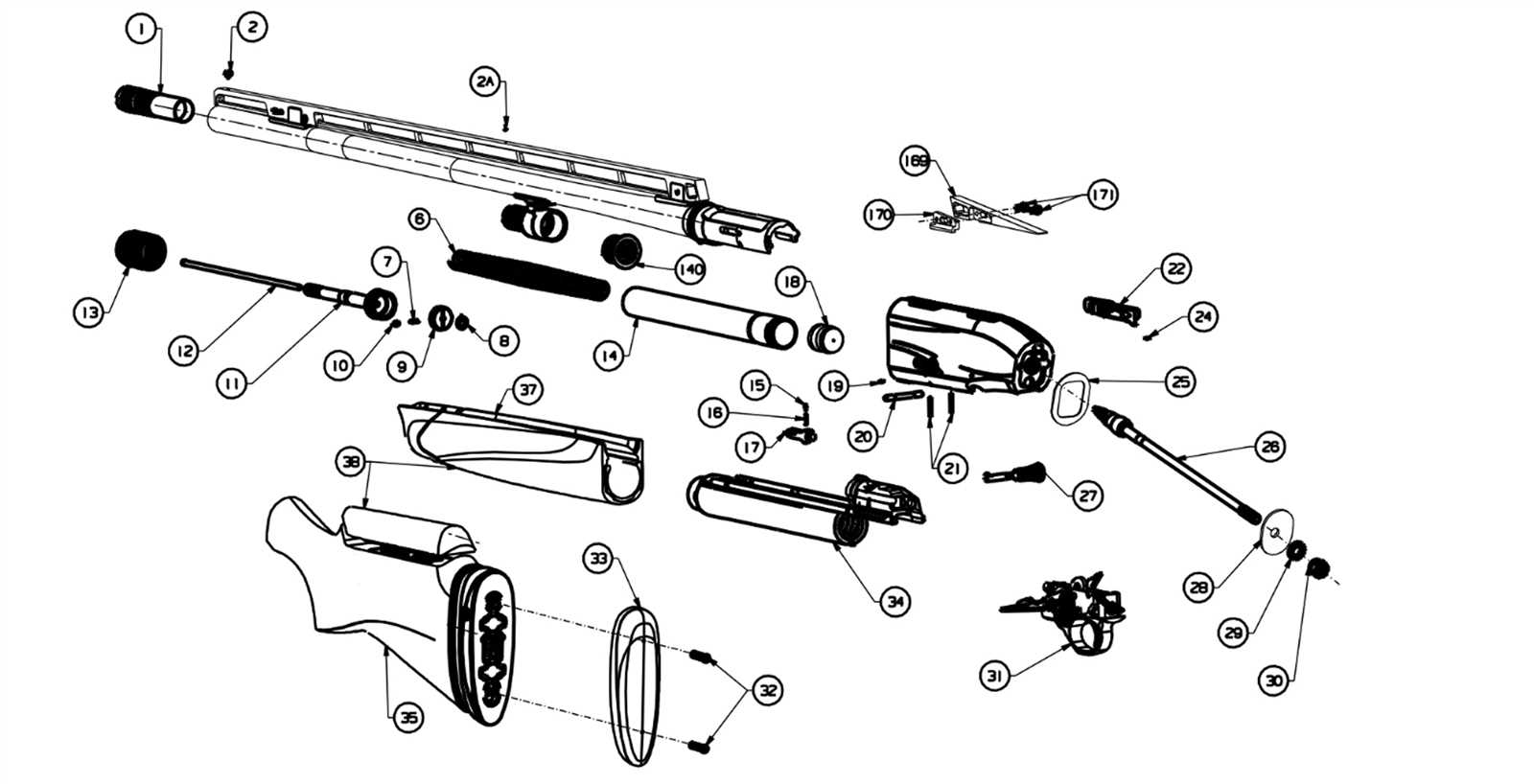 beretta a400 xplor parts diagram