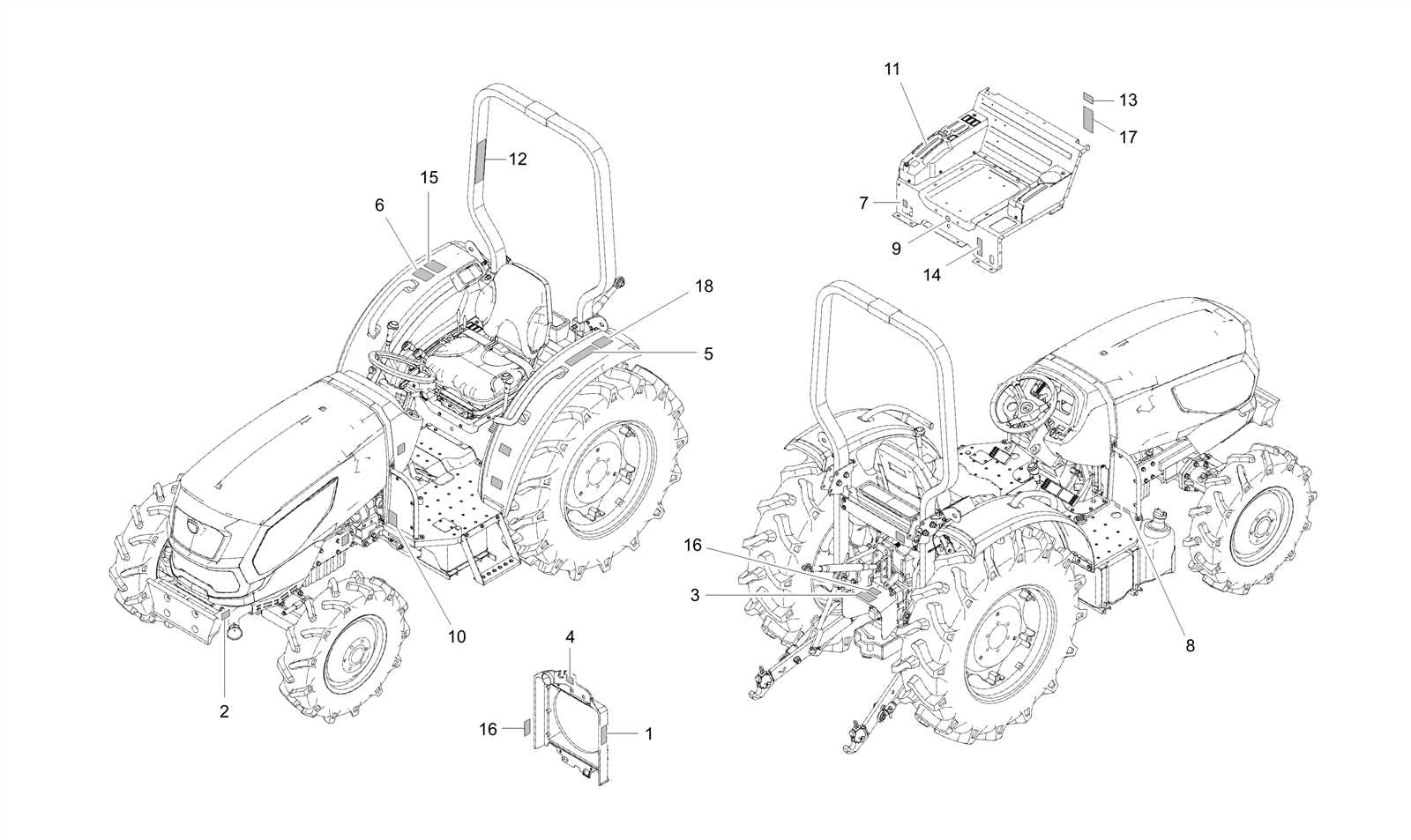 kioti tractor parts diagram