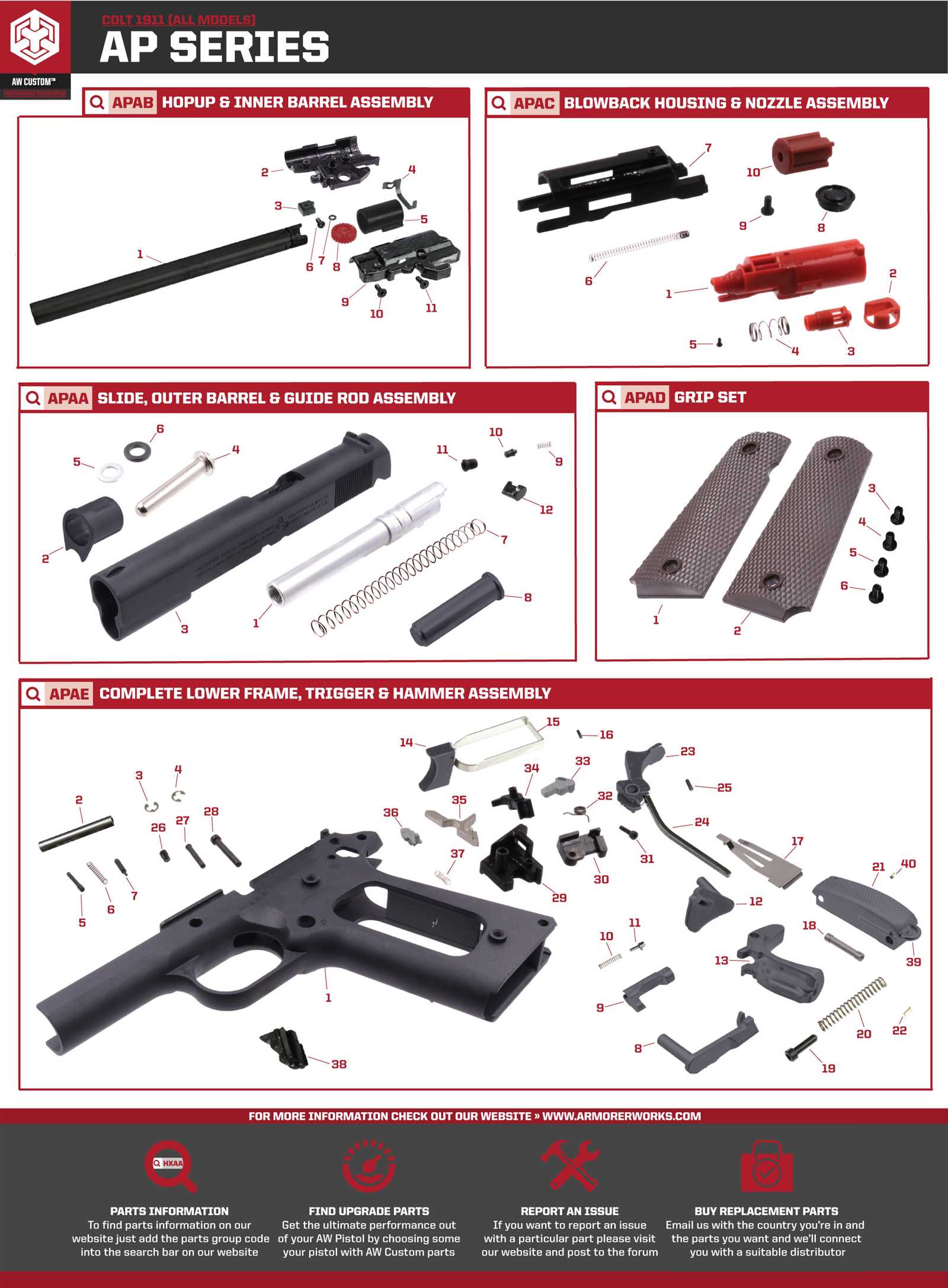 1911 series 80 parts diagram