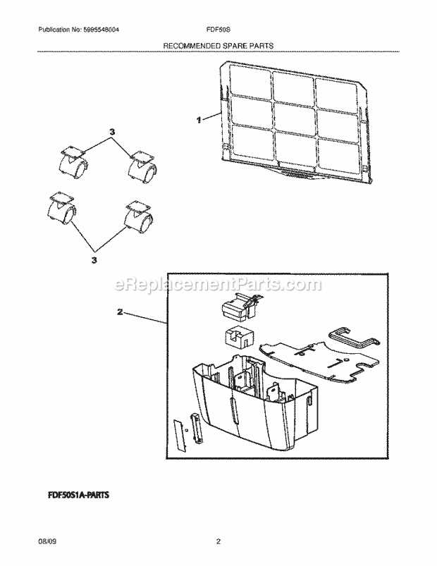 frigidaire dehumidifier parts diagram