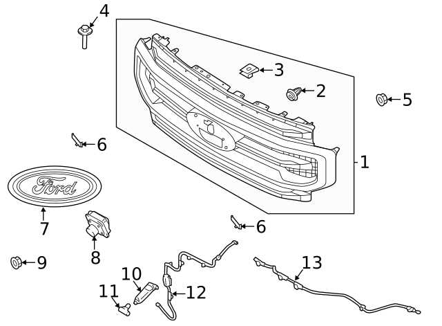 2017 ford edge parts diagram