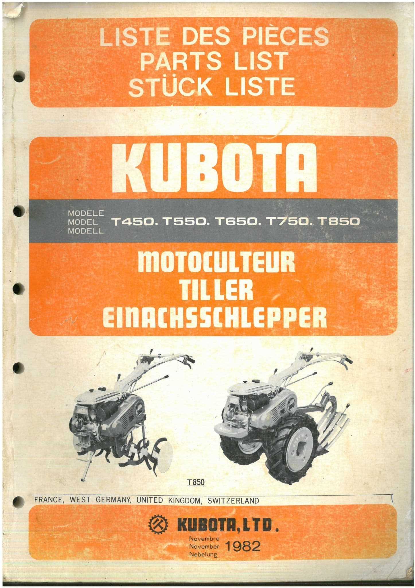 diagram rotary tiller parts