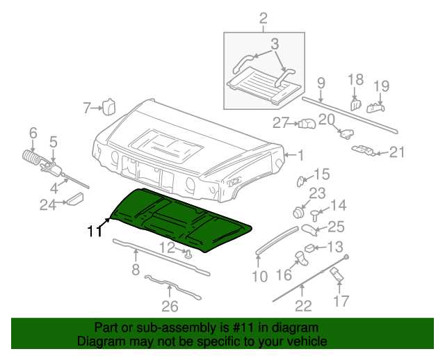 hummer h2 parts diagram