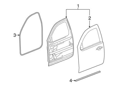 gmc sierra body parts diagram