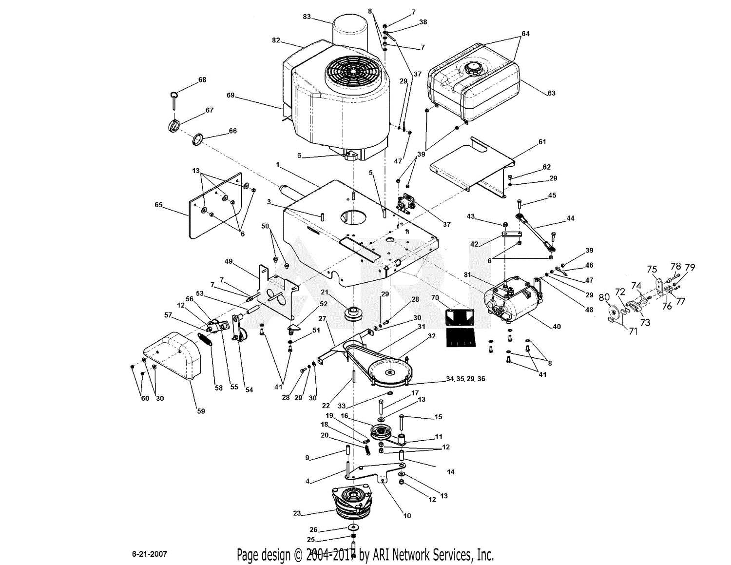 dr field and brush mower parts diagram