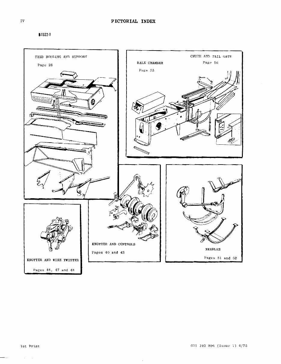 massey ferguson 124 baler parts diagram