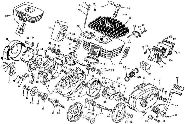 parts of a dirt bike diagram