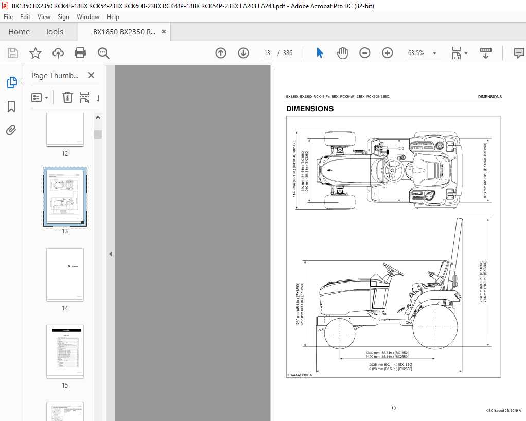 kubota la243 parts diagram