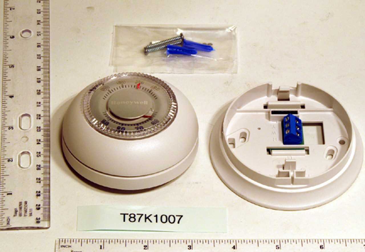 honeywell thermostat parts diagram