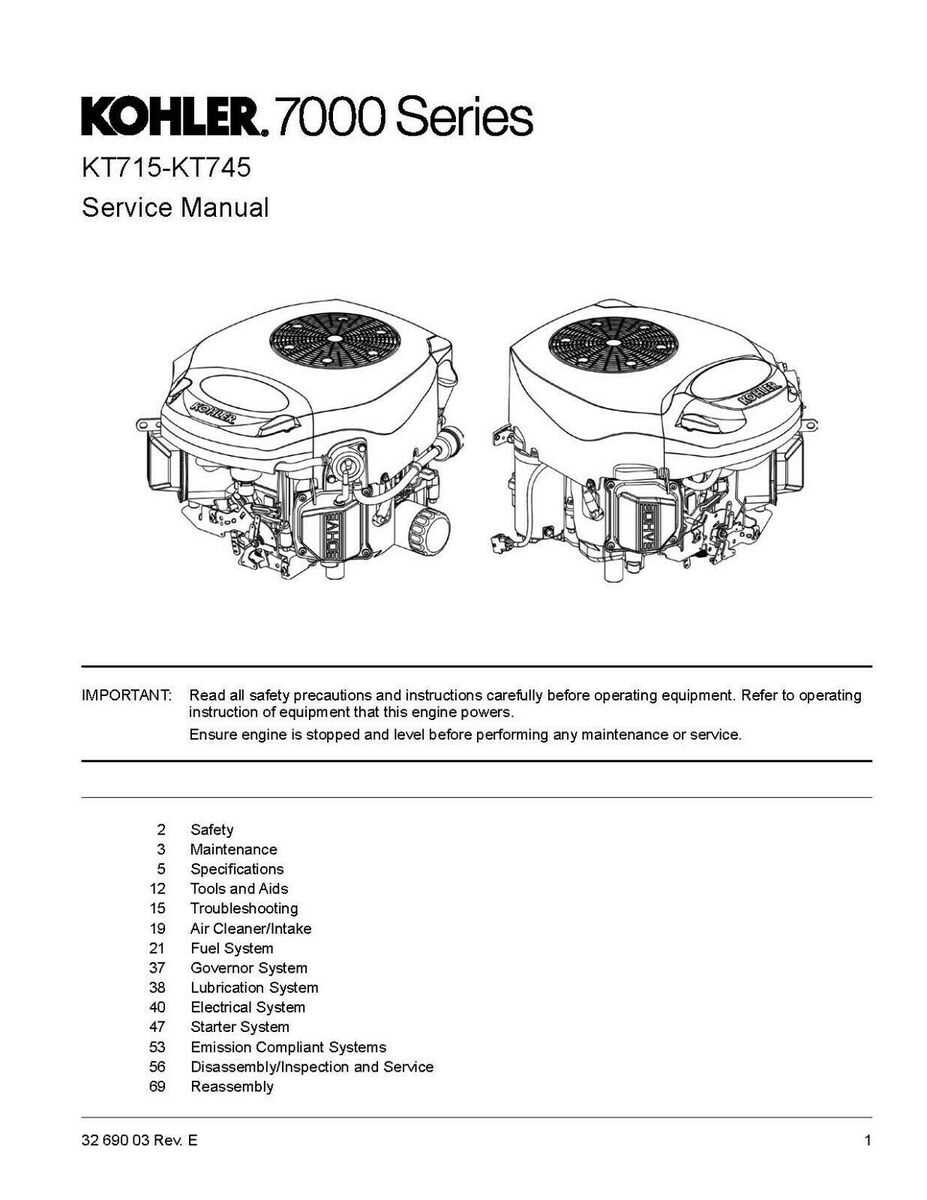 kohler parts diagram