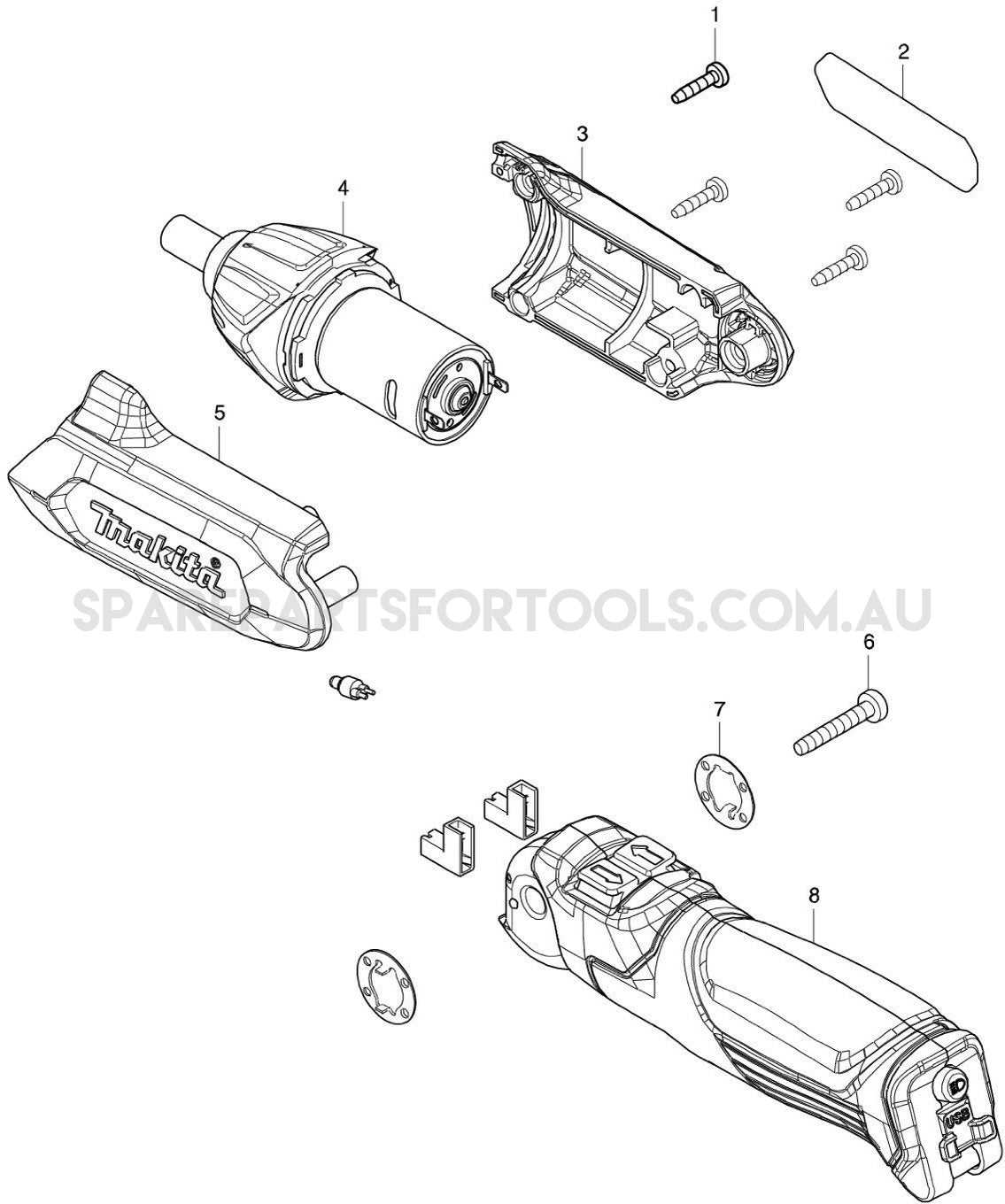 makita angle grinder parts diagram