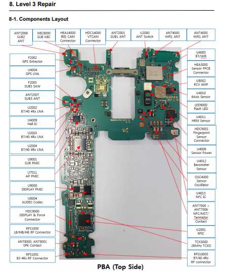 galaxy s9 parts diagram