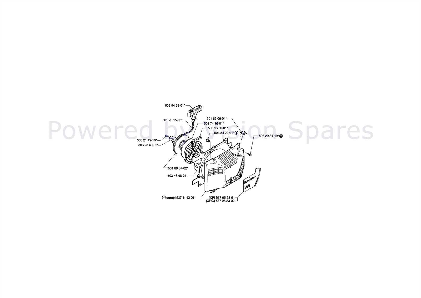 395xp parts diagram