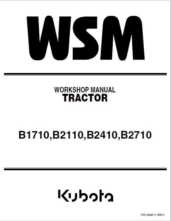 kubota b2710 parts diagram