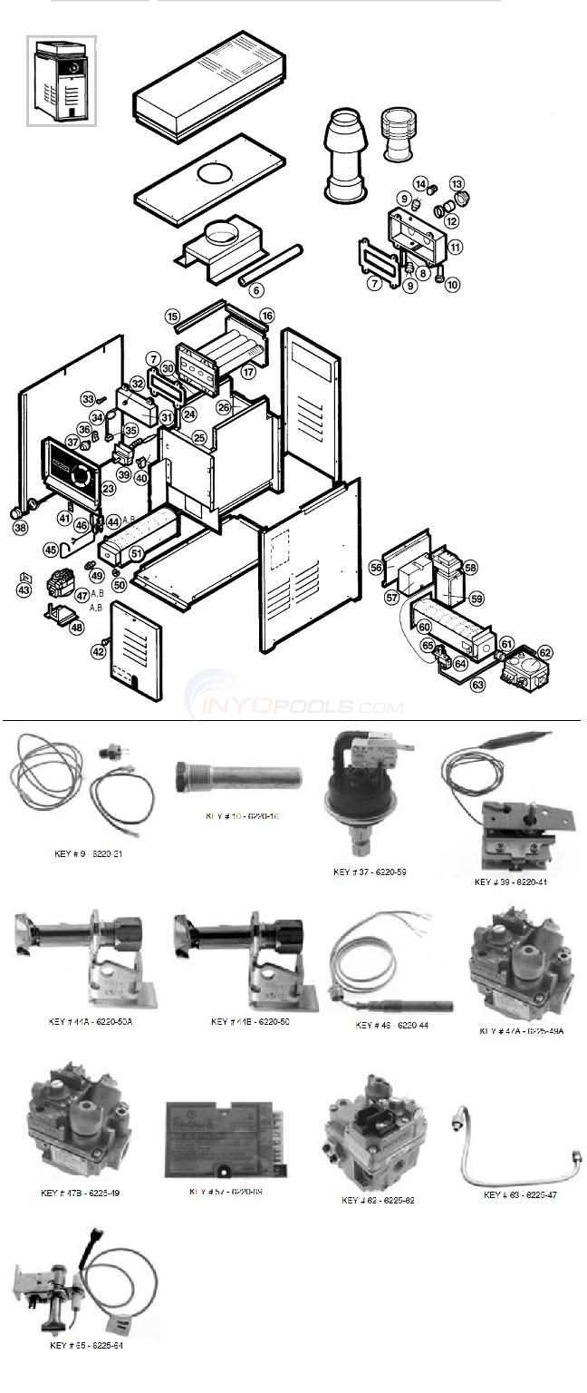 gas heater parts diagram