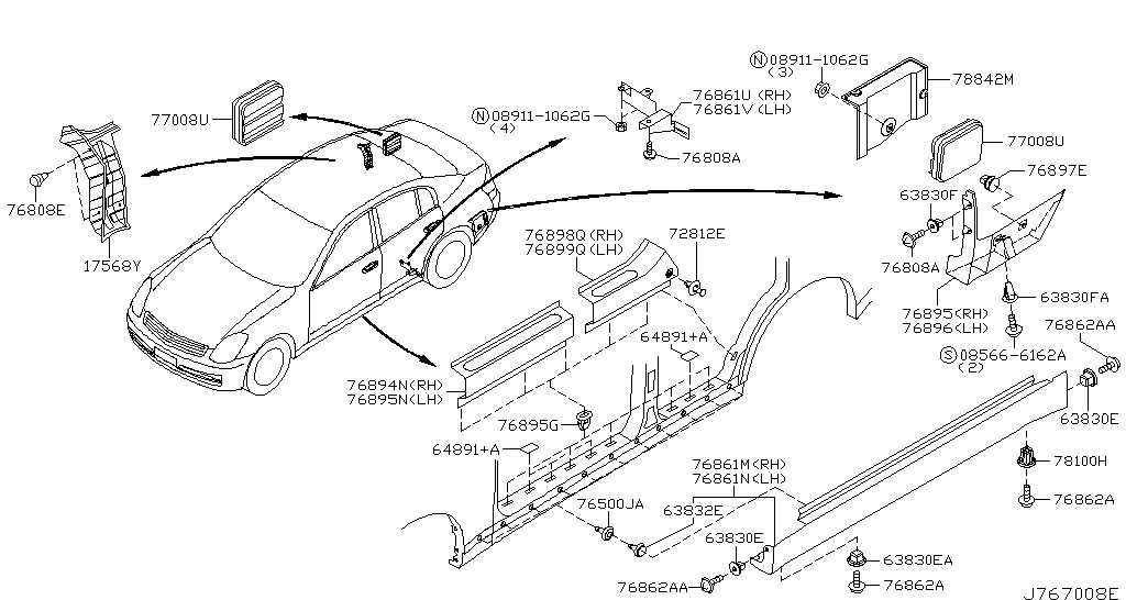 infiniti g35 parts diagram