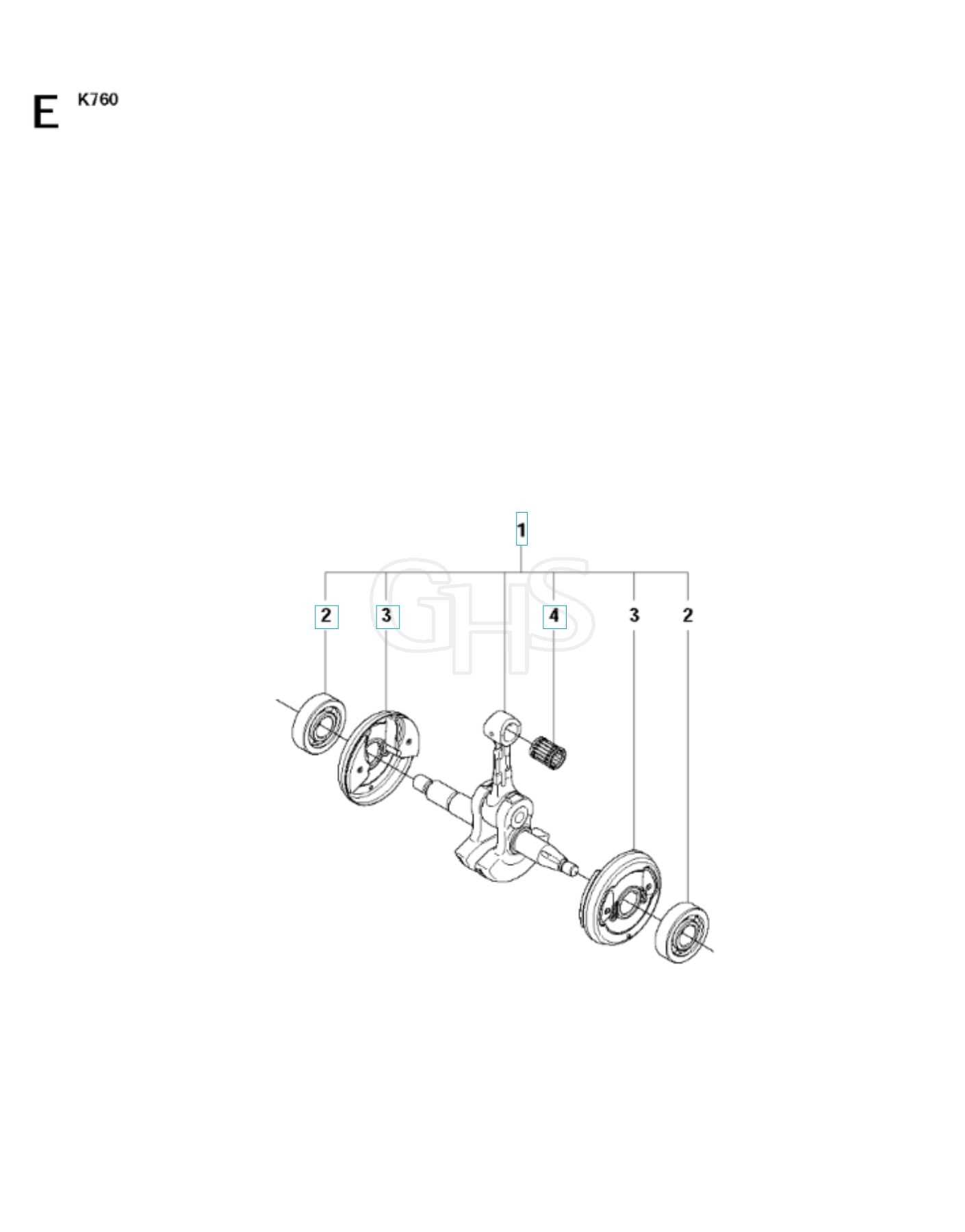 husqvarna k760 parts diagram