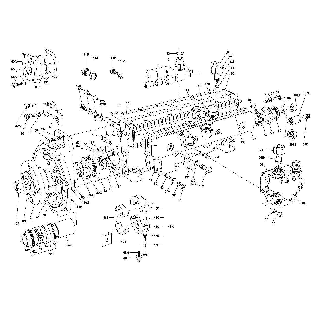 zexel fuel injection pump parts diagram