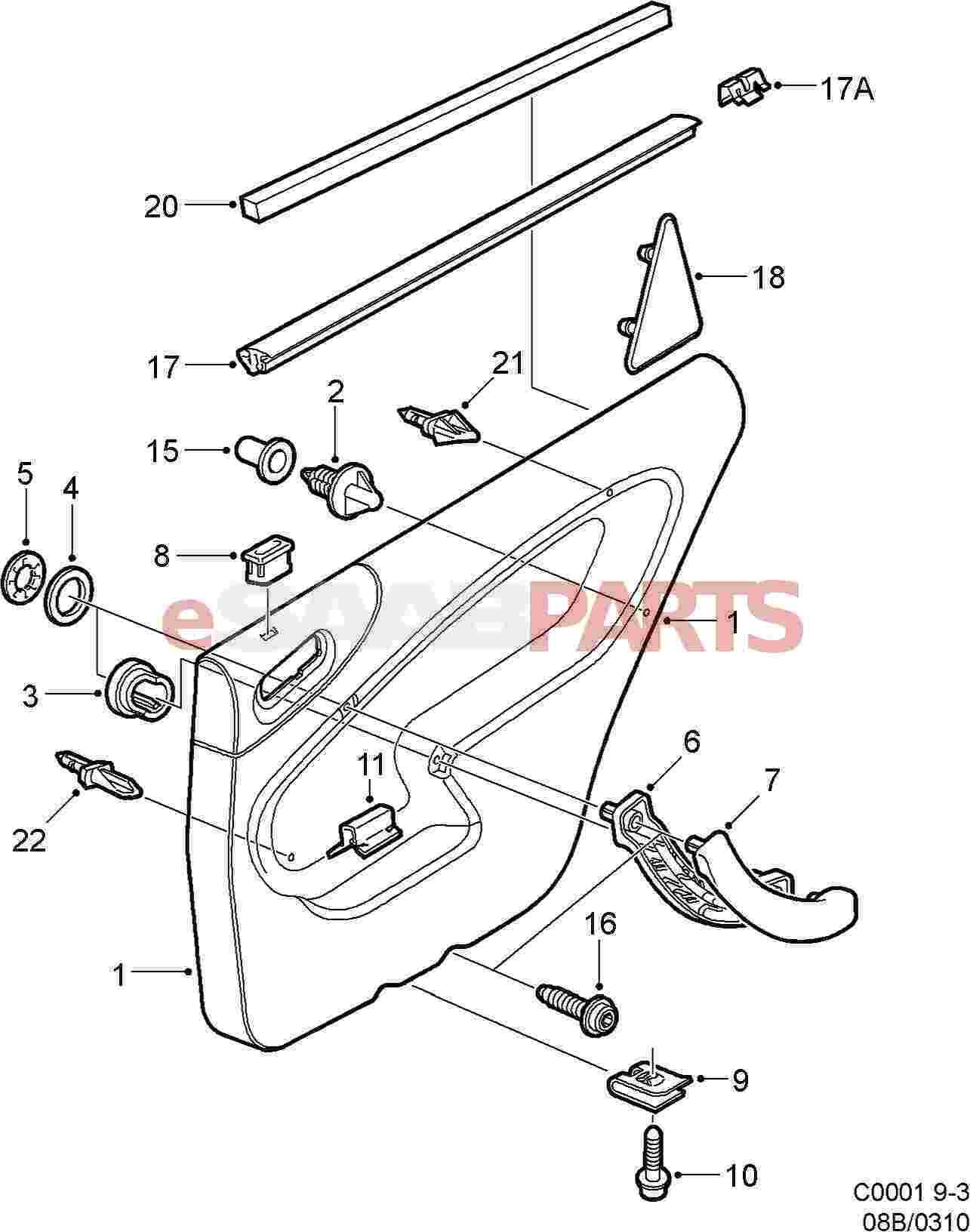 inside car parts names with diagram