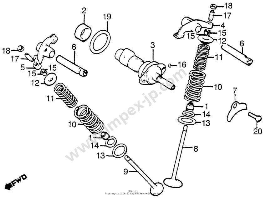 honda atc 200 parts diagram