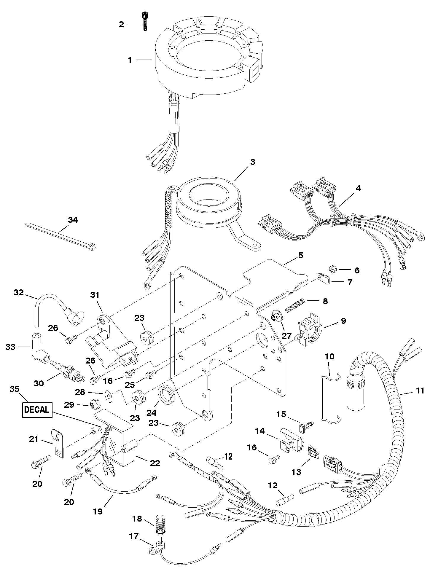 mariner 75 hp parts diagram