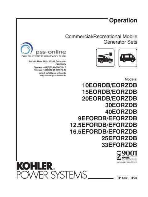 kohler marine generator parts diagram