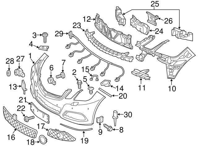 mercedes e350 parts diagram