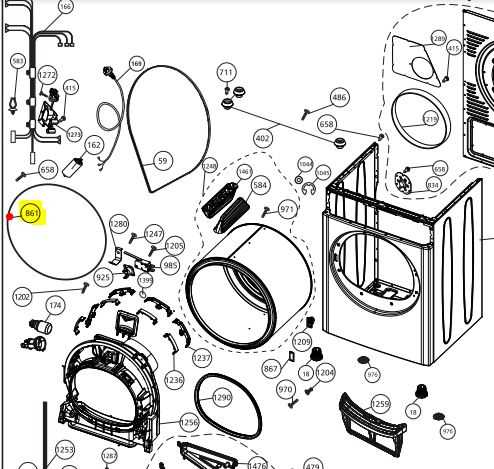 electric dryer parts diagram