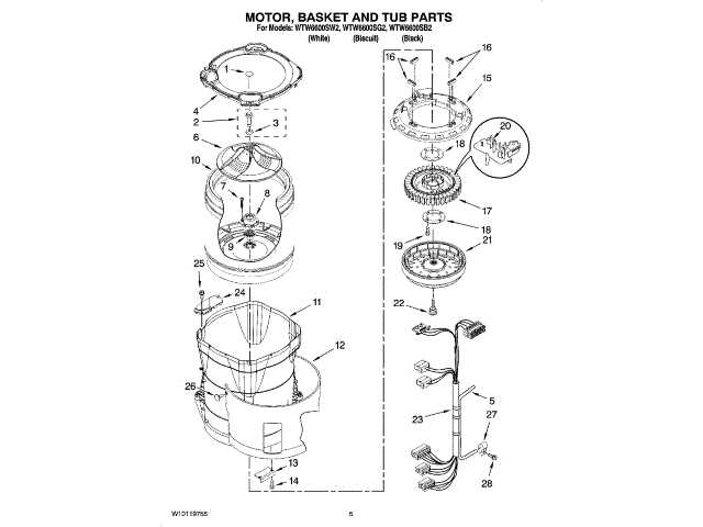 kenmore washer diagram parts