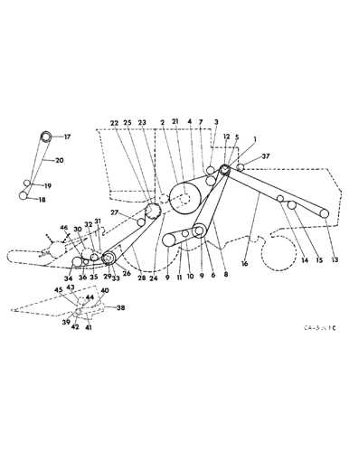 john deere 4400 combine parts diagram