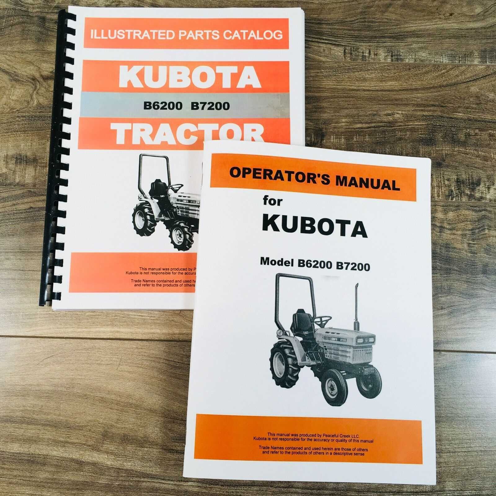 kubota b7200 parts diagram