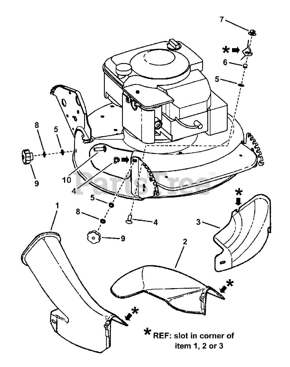 craftsman 6.75 lawn mower parts diagram