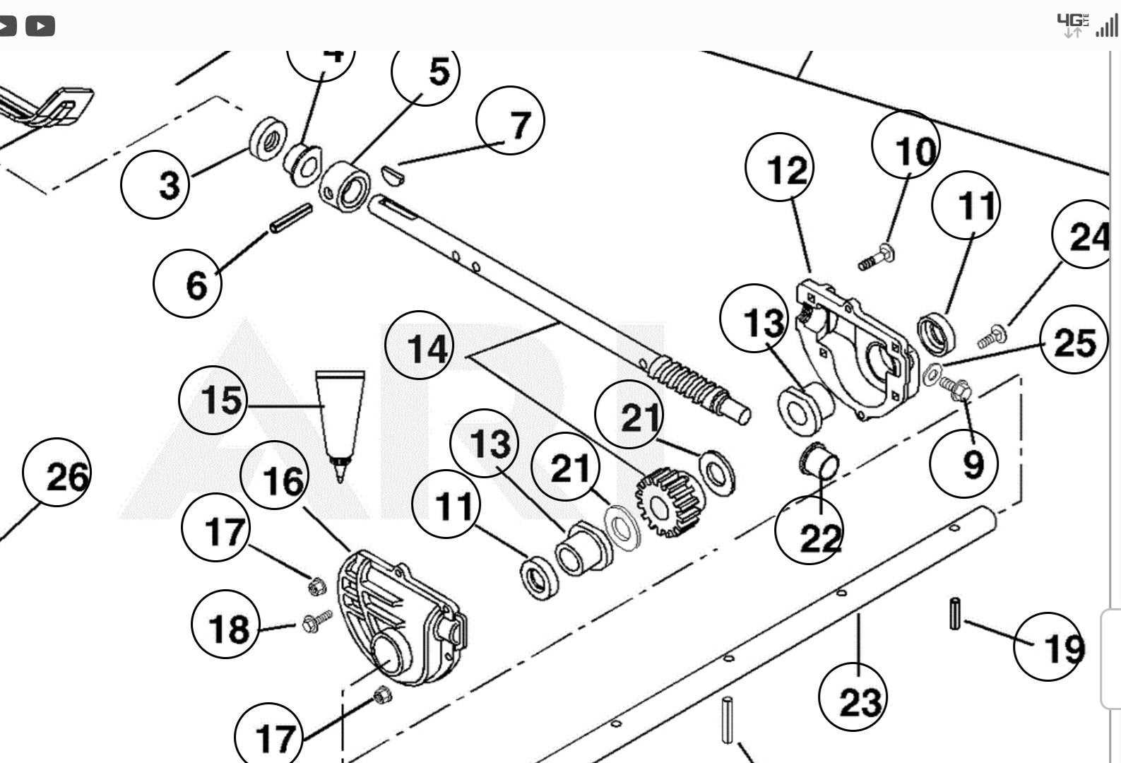 ariens 624e parts diagram