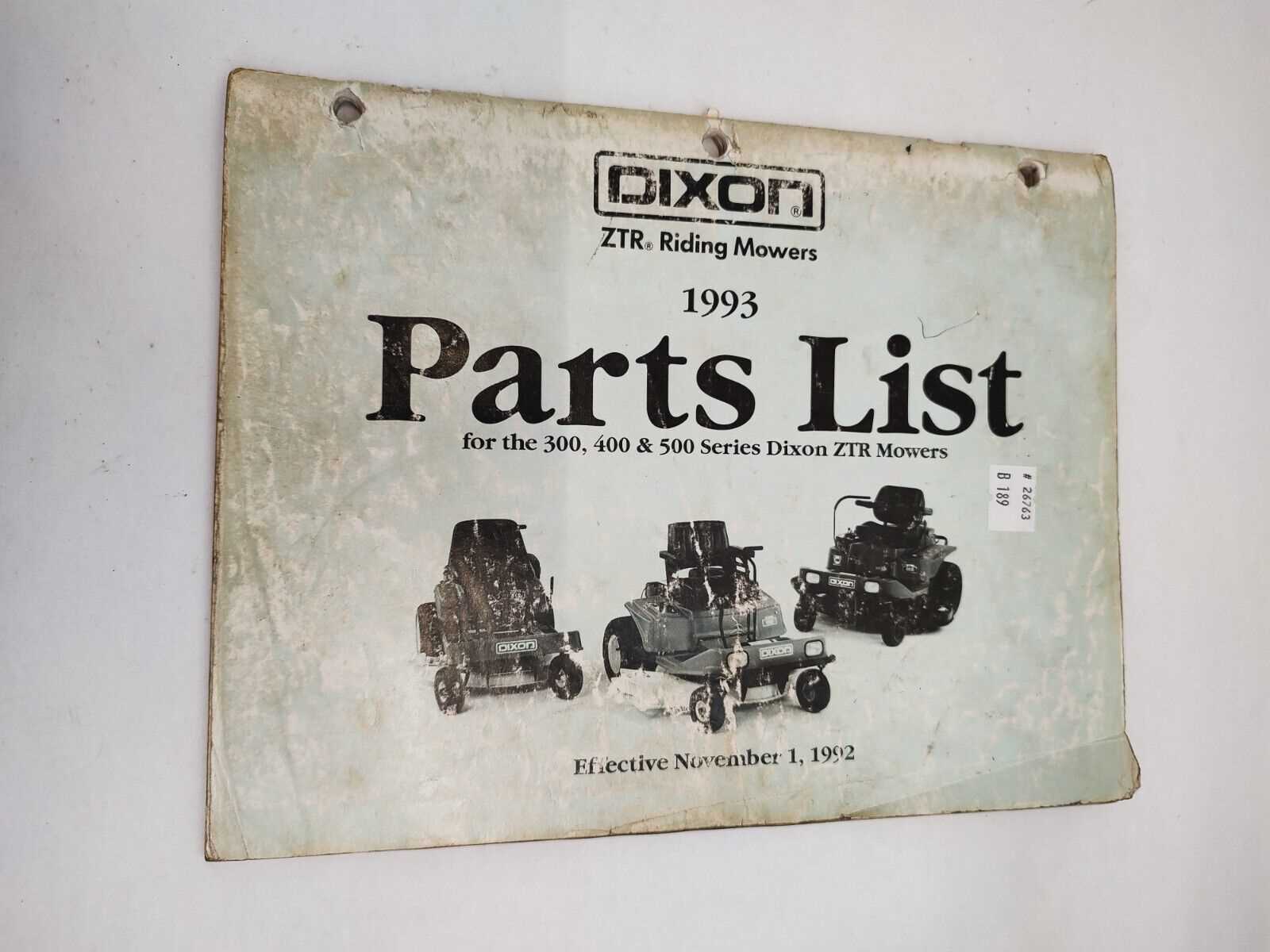 dixon mower parts diagram