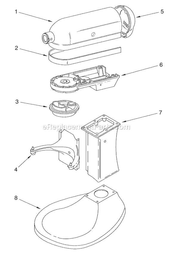 kitchenaid professional 5 plus parts diagram