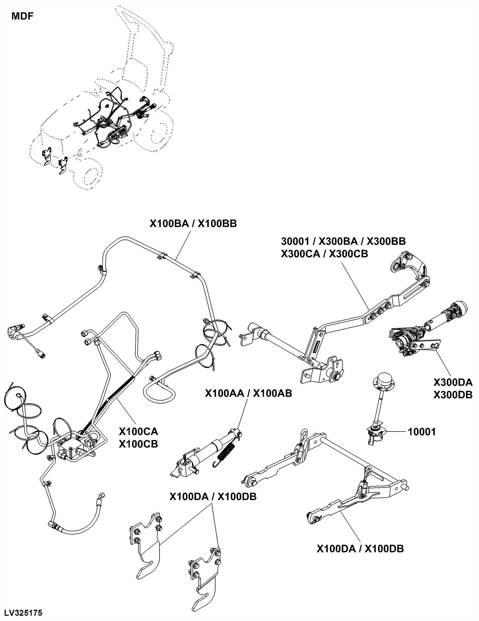 john deere 1023e mower deck parts diagram