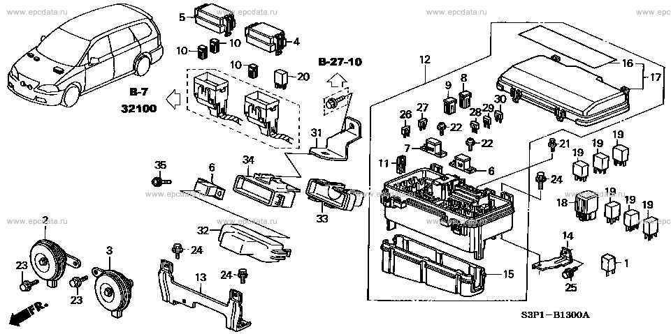 2004 honda odyssey parts diagram