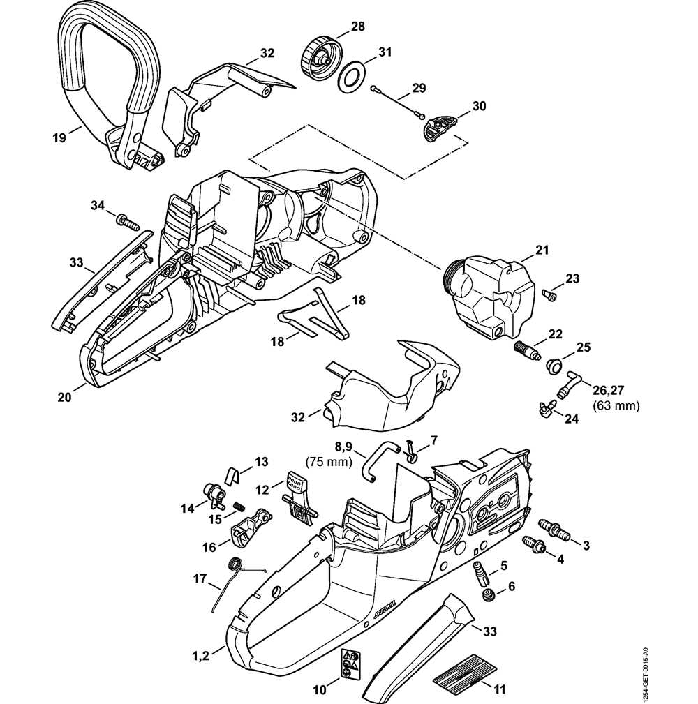 ms 180c stihl ms180c parts diagram