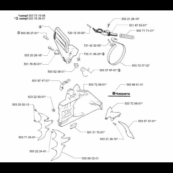 husqvarna 395xp parts diagram